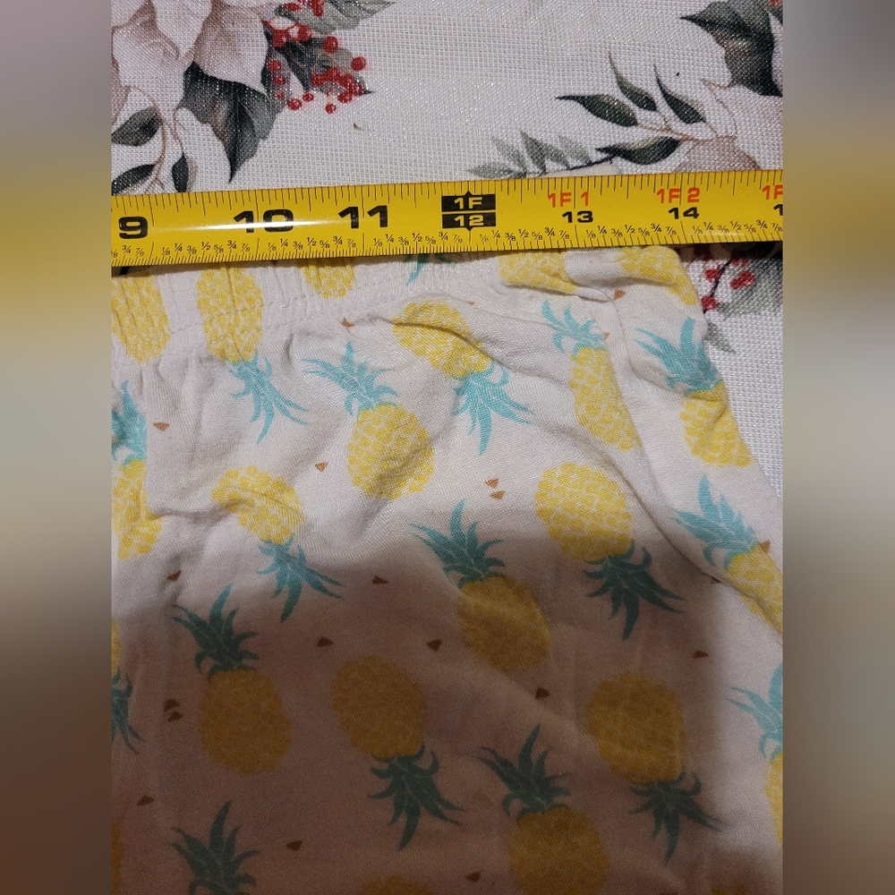Pajama Drama Fringe Feathers and Pineapples Pajama Bottom Shorts Size Small - Picture 11 of 12